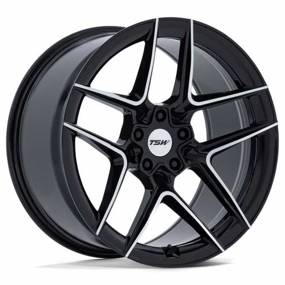 TSW Slipstream in Gloss Black Machined