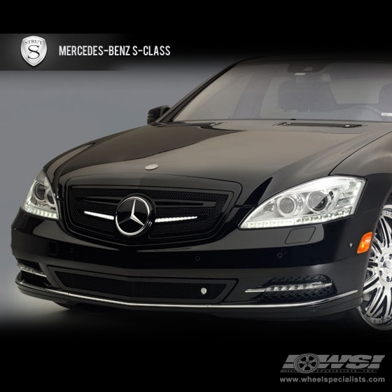 Strut Grilles  Mercedes Benz S-Class in Black