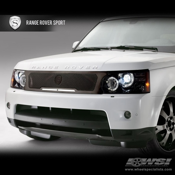 Strut Grilles  Range Rover Sport in Black (w/ LEDs)