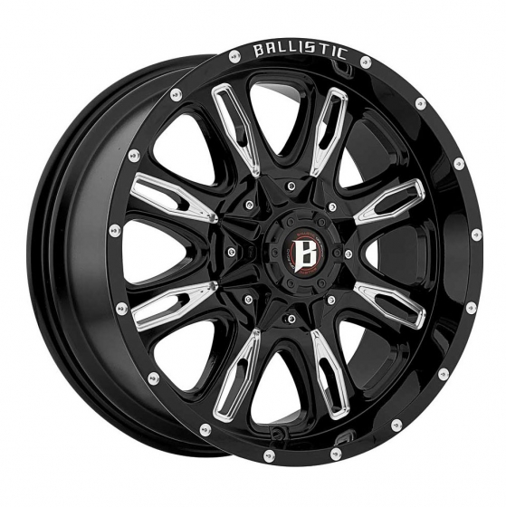 Ballistic Off Road 953-Scythe in Gloss Black (Milled Windows)