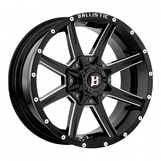 Ballistic Off Road 956-Razorback in Gloss Black (Milled Windows)