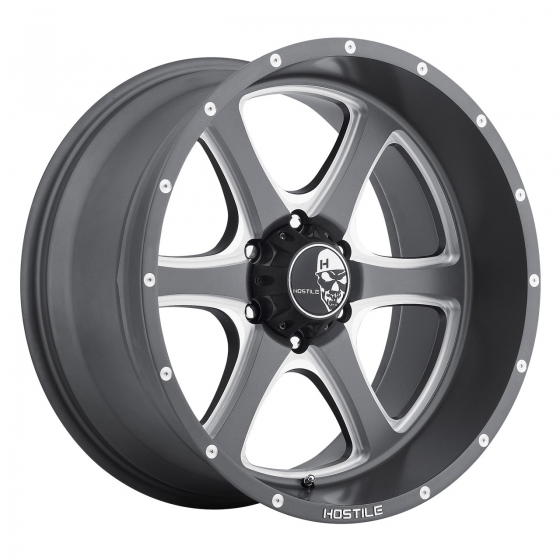 Hostile Off Road H105 Exile-6 in Gunmetal Machined (Iron Cut)