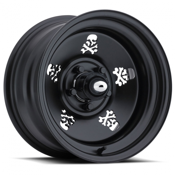 US Wheel Skull in Matte Black (Series 052)