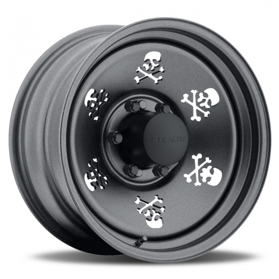 US Wheel Skull in Gunmetal (Series 052GM)