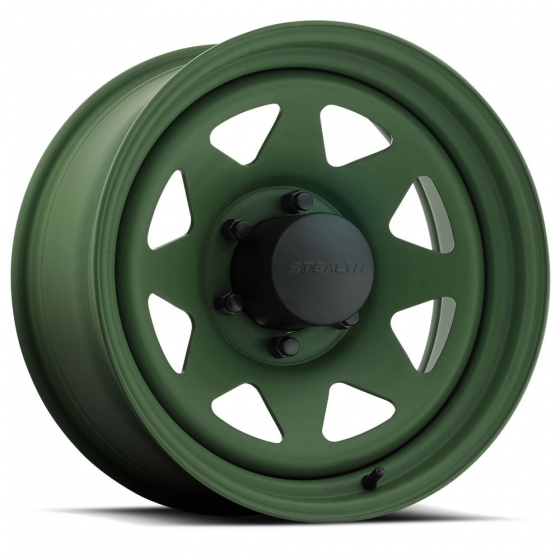 US Wheel 8-Spoke in Matte Green (Series 704)