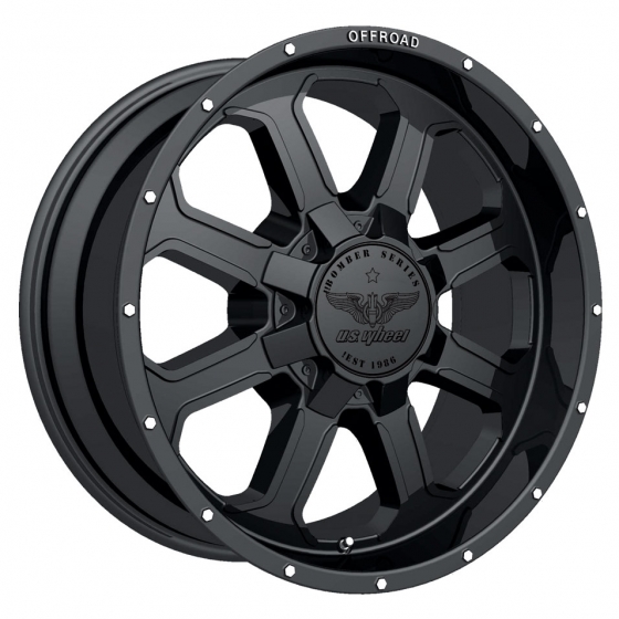 US Wheel B1 Bomber in Matte Black (Series 761)