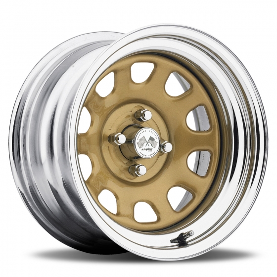 US Wheel Daytona in Gold/Chrome (Series 22GC)