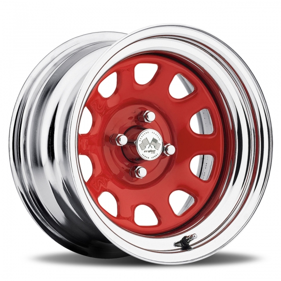 US Wheel Daytona in Red/Chrome (Series 22RC)