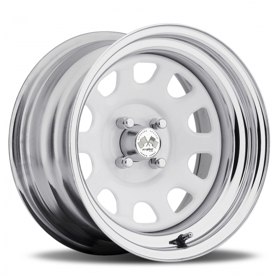 US Wheel Daytona in White/Chrome (Series 22WC)