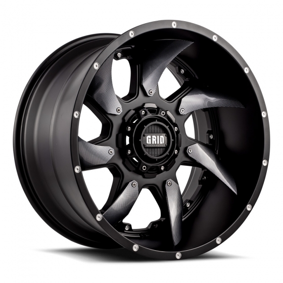 Grid Off Road GD-1 in Matte Black (Carbon Fiber Inserts)