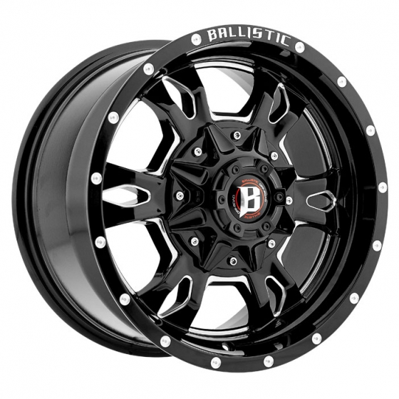 Ballistic Off Road 957-Mace in Black Milled