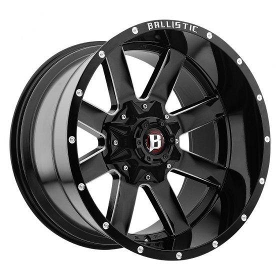 Ballistic Off Road 959-Rage in Black Milled