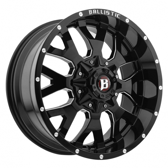 Ballistic Off Road 853-Tank in Black Milled