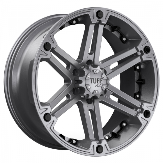 TUFF A.T. T01 in Satin Gunmetal (Black Inserts)