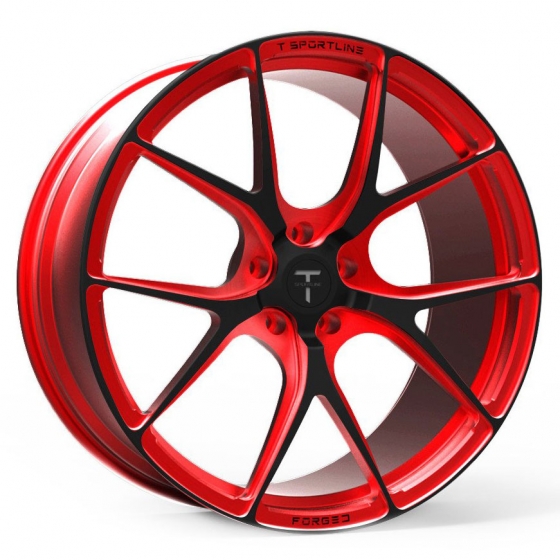 T Sportline TS115 in Red/Black (Forged)