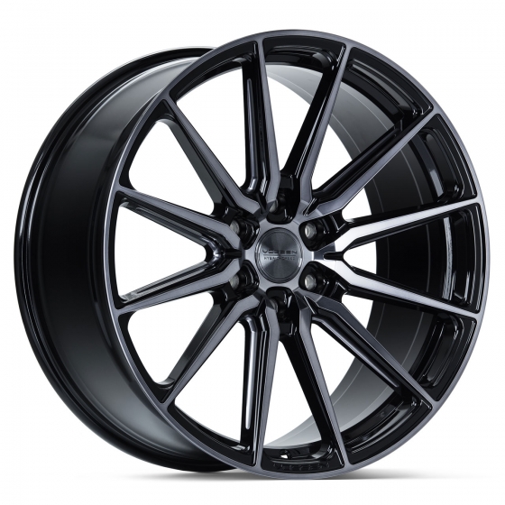 Vossen HF6-1 in Gloss Black Machined (Smoke Tint)