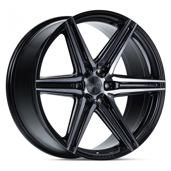 Vossen HF6-2 in Gloss Black Machined (Smoke Tint)