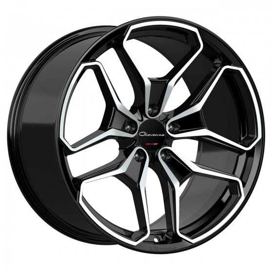 Giovanna Huraneo in Gloss Black Machined