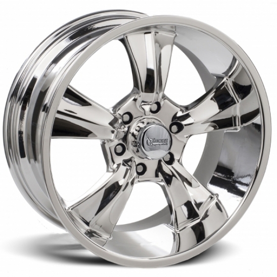 Rocket Racing Wheels Booster 6 in Chrome