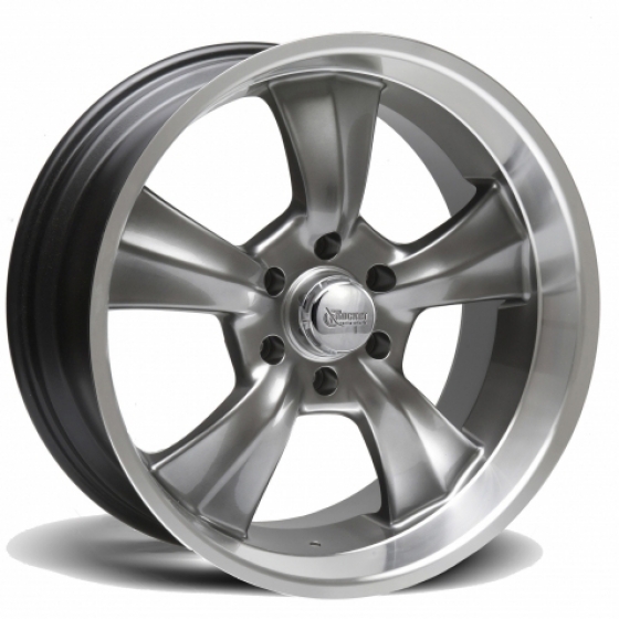 Rocket Racing Wheels Booster 6 in Gloss Gunmetal (Hyper Shot)