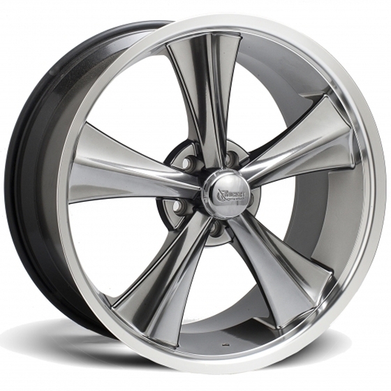 Rocket Racing Wheels Modern Muscle Booster in Gloss Gunmetal (Hyper Shot)