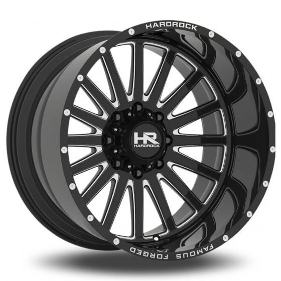 Hardrock H802 Famous Forged in Gloss Black Milled