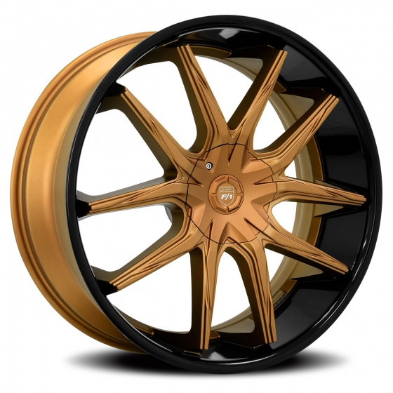 Lexani R-Twelve CVR in Satin Bronze (Black Lip)