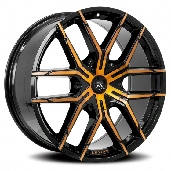 Lexani Vertigo CVR in Gloss Black Machined (Bronze Tint)