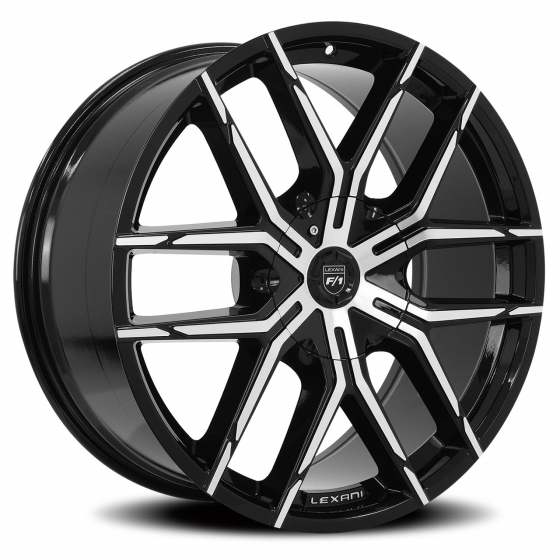 Lexani Vertigo CVR in Gloss Black Machined