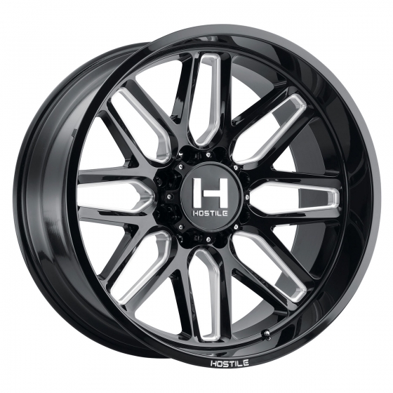 Hostile Off Road H120 Vulcan in Gloss Black Milled (Blade Cut)