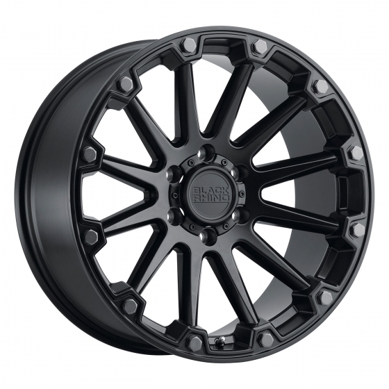 Black Rhino Pinnacle in Semi Gloss Black (Gunmetal Bolts)