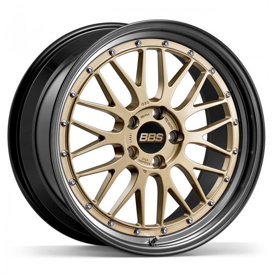 BBS LM in Gold (Diamond Black Rim)