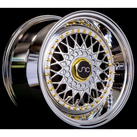 JNC JNC004S in Platinum (Gold Rivets)