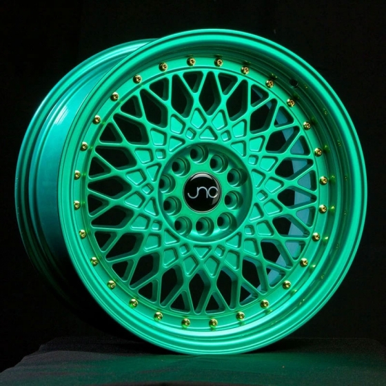 JNC JNC031 in Candy Green (Gold Rivets)