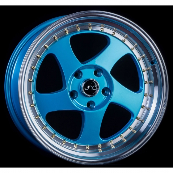 JNC JNC034 in Teal Blue (Machined Lip Gold Rivets)