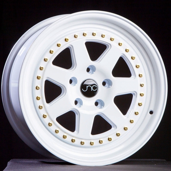 JNC JNC048 in White (Gold Rivets)