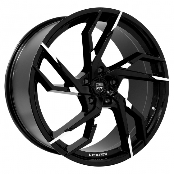 Lexani Alpha in Gloss Black (Machined Tips) | Wheel Specialists, Inc.