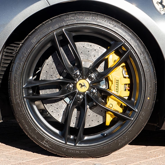 Powder Coating Ferrari 488 GTB in Satin Black