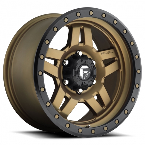 Fuel Anza D583 in Matte Bronze (Black Ring)