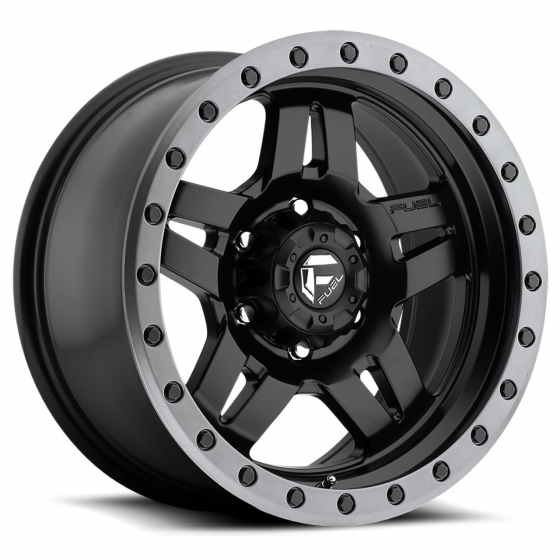 Fuel Anza D557 in Matte Black (Anthracite Ring)
