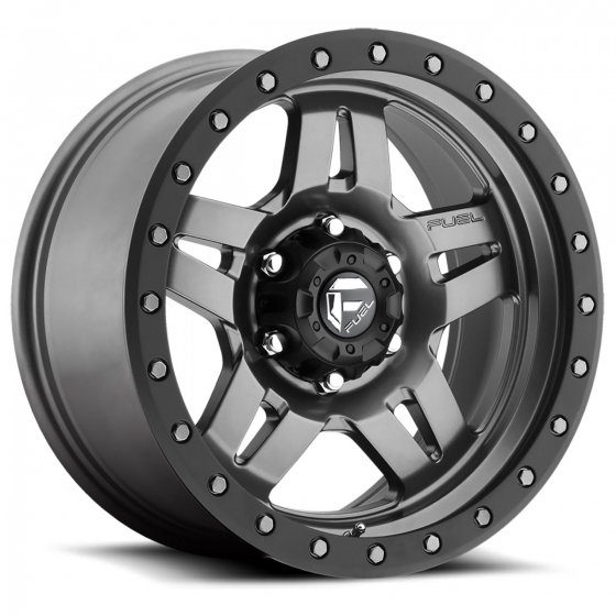 Fuel Anza D558 in Matte Anthracite (Black Ring)