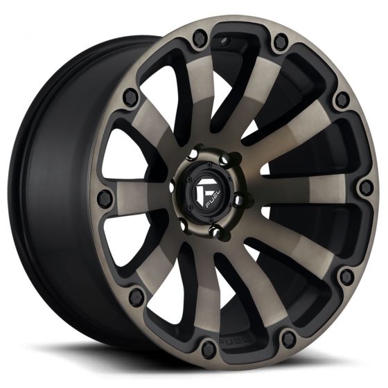 Fuel Diesel D636 in Black Machined (Dark Tint)