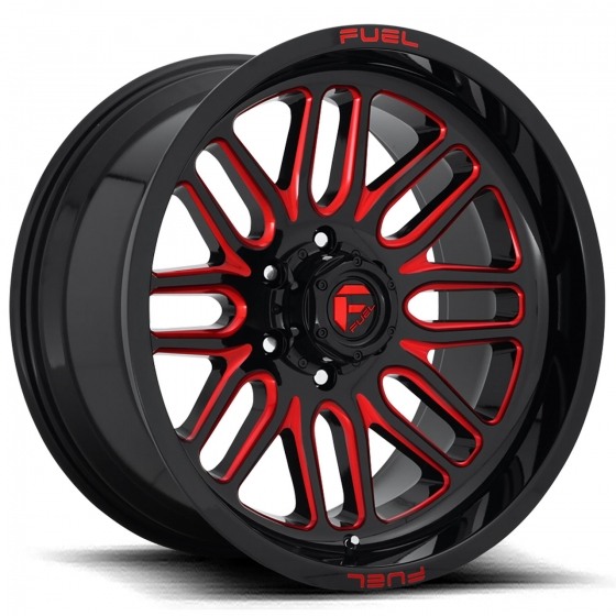 Fuel Ignite D663 in Gloss Black (w/ Candy Red)