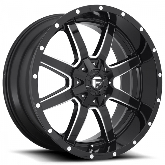 Fuel Maverick D610 in Gloss Black (Milled Accents)