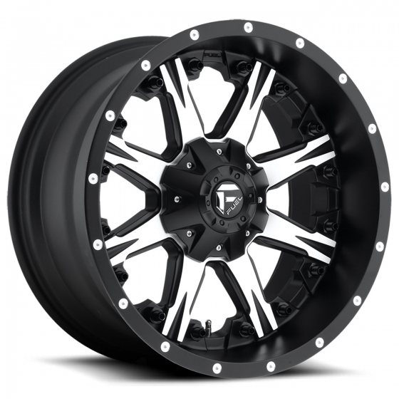 Fuel Nutz D541 in Matte Black (Machined Accents)