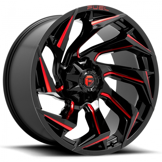 Fuel Reaction D755 in Gloss Black (Milled Accents w/ Red Tint)