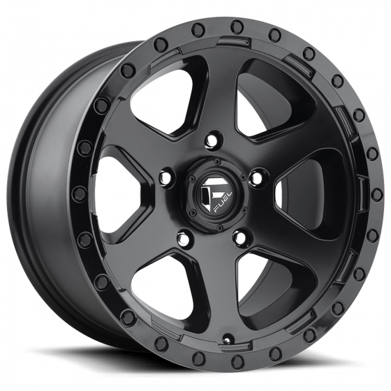 Fuel Ripper D589 in Matte Black (Gloss Black Lip)