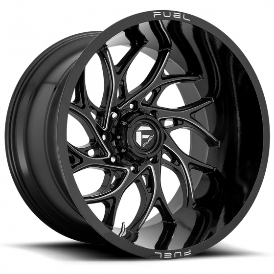 Fuel Runner D741 in Gloss Black (Milled Accents)