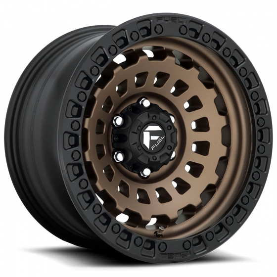 Fuel Zephyr T D634 in Matte Bronze (Black Ring)