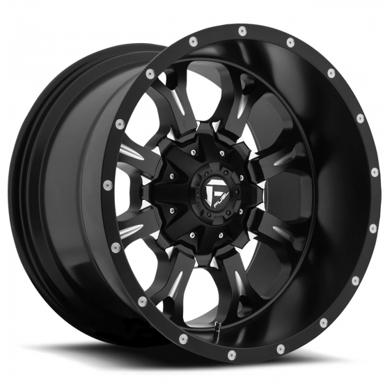 Fuel Krank D517 (DL) in Matte Black (Milled Accents)